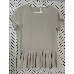 SPANX Yes Pleats Sleeveless Blouse Active Stretch UPF 50 Women's Size Medium